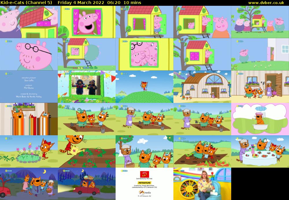 Kid-e-Cats (Channel 5) Friday 4 March 2022 06:20 - 06:30