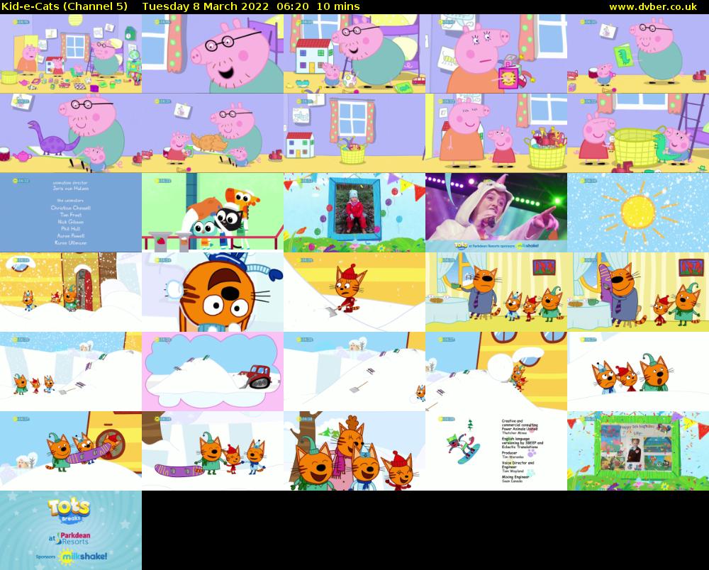Kid-e-Cats (Channel 5) Tuesday 8 March 2022 06:20 - 06:30