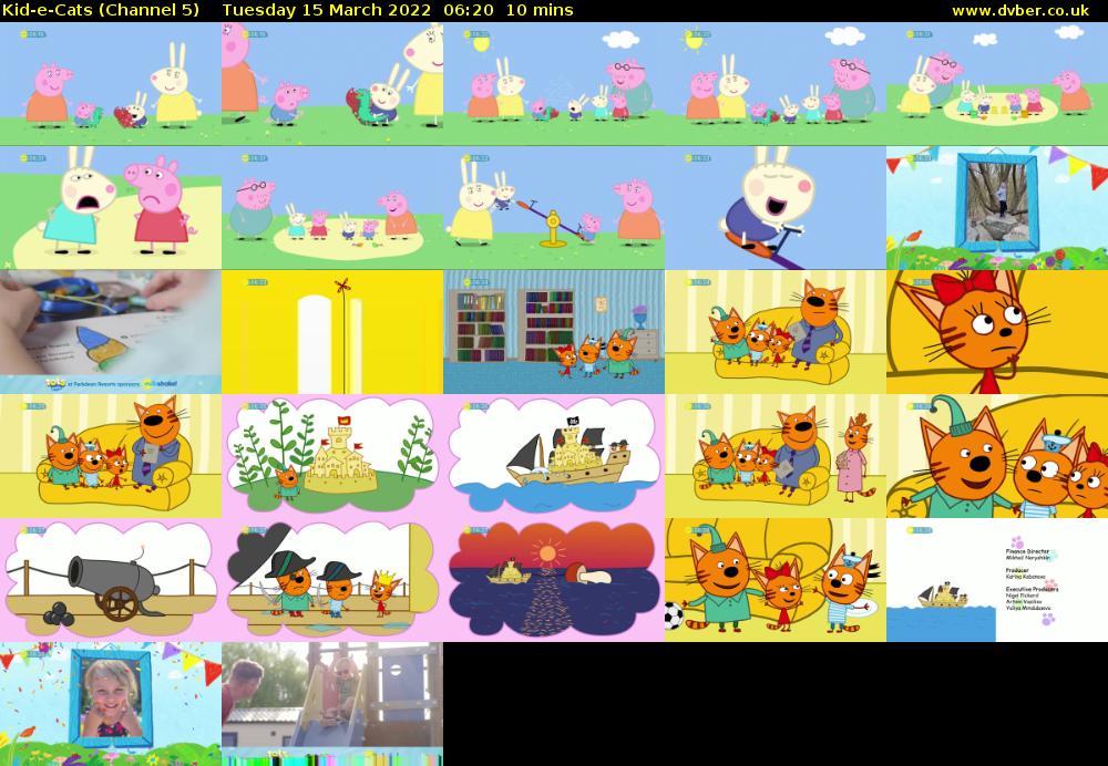 Kid-e-Cats (Channel 5) Tuesday 15 March 2022 06:20 - 06:30
