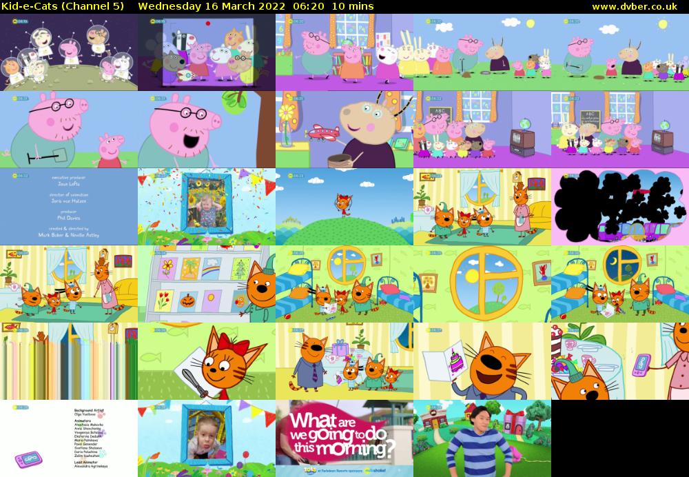 Kid-e-Cats (Channel 5) Wednesday 16 March 2022 06:20 - 06:30