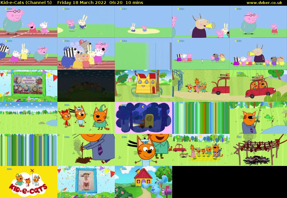 Kid-e-Cats (Channel 5) Friday 18 March 2022 06:20 - 06:30