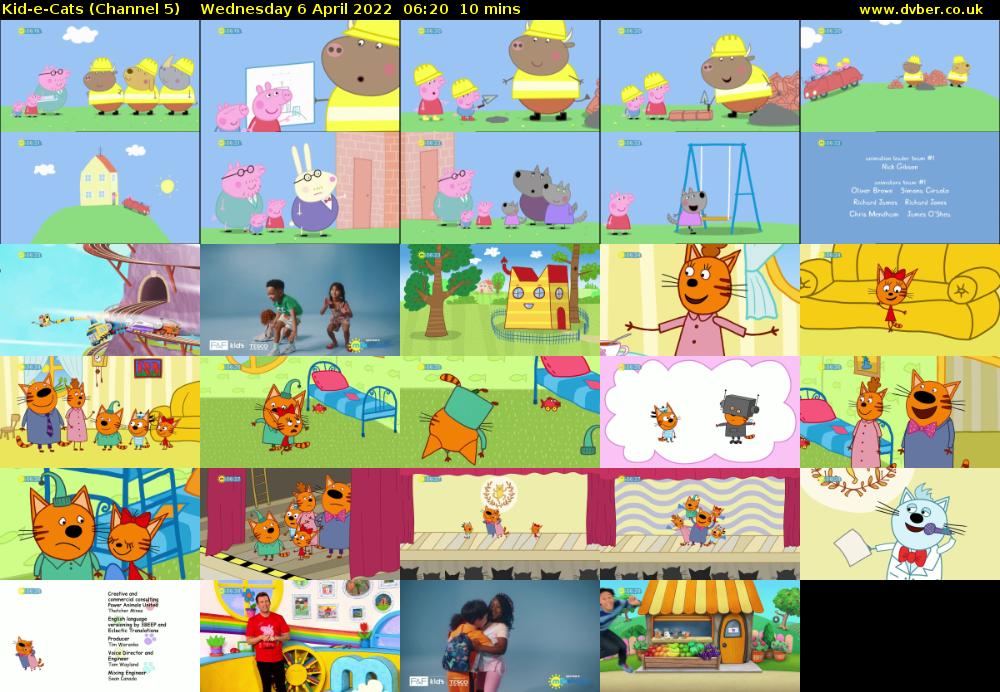 Kid-e-Cats (Channel 5) Wednesday 6 April 2022 06:20 - 06:30