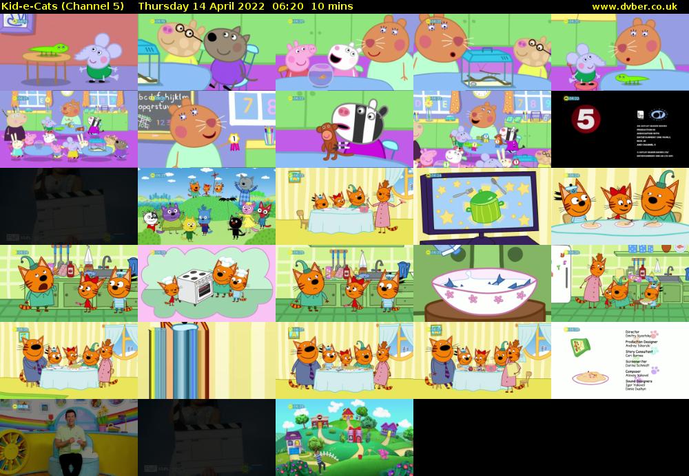 Kid-e-Cats (Channel 5) Thursday 14 April 2022 06:20 - 06:30
