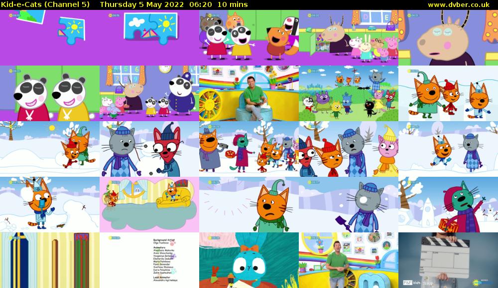 Kid-e-Cats (Channel 5) Thursday 5 May 2022 06:20 - 06:30