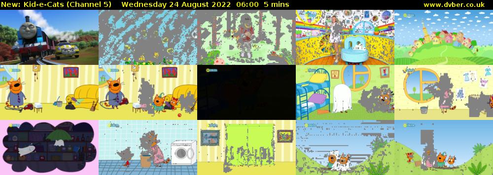 Kid-e-Cats (Channel 5) Wednesday 24 August 2022 06:00 - 06:05