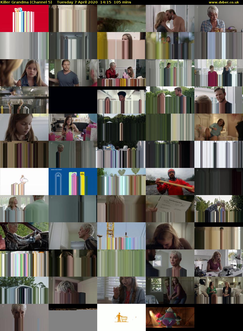 Killer Grandma (Channel 5) Tuesday 7 April 2020 14:15 - 16:00