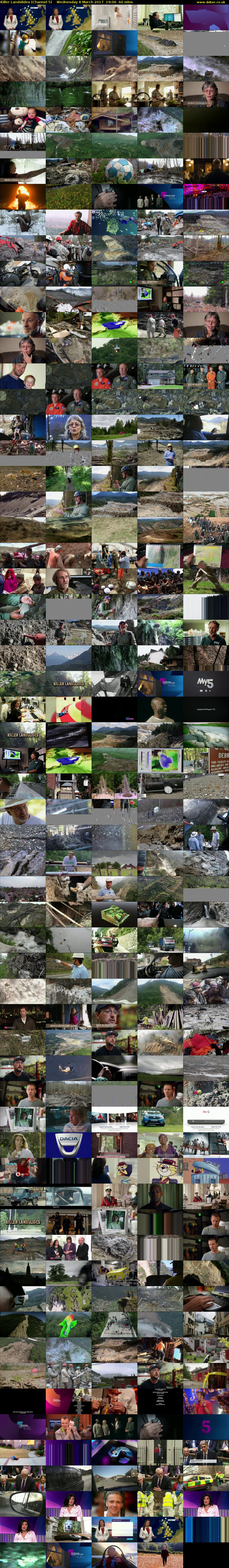 Killer Landslides (Channel 5) Wednesday 8 March 2017 19:00 - 20:00