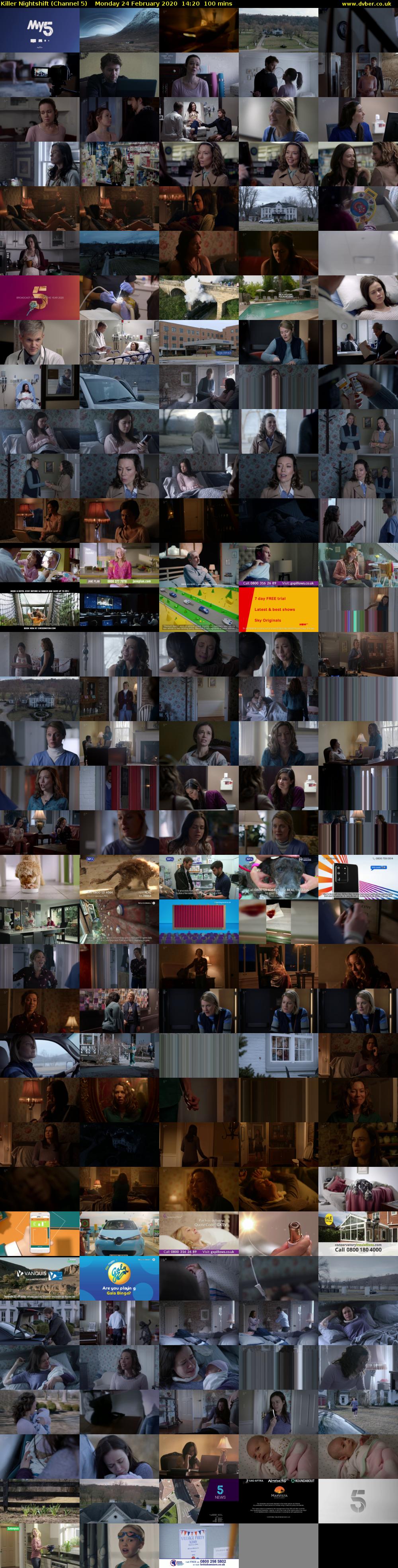 Killer Nightshift (Channel 5) Monday 24 February 2020 14:20 - 16:00