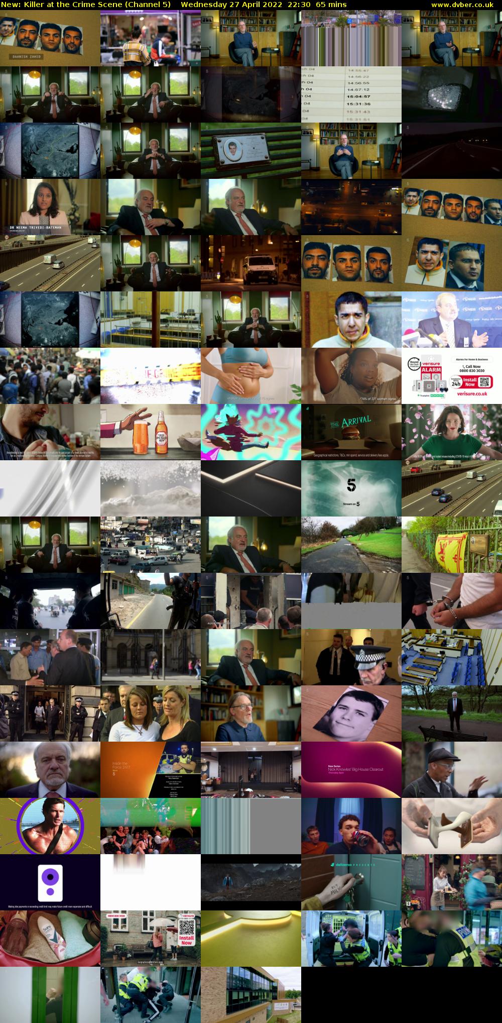 Killer at the Crime Scene (Channel 5) Wednesday 27 April 2022 22:30 - 23:35