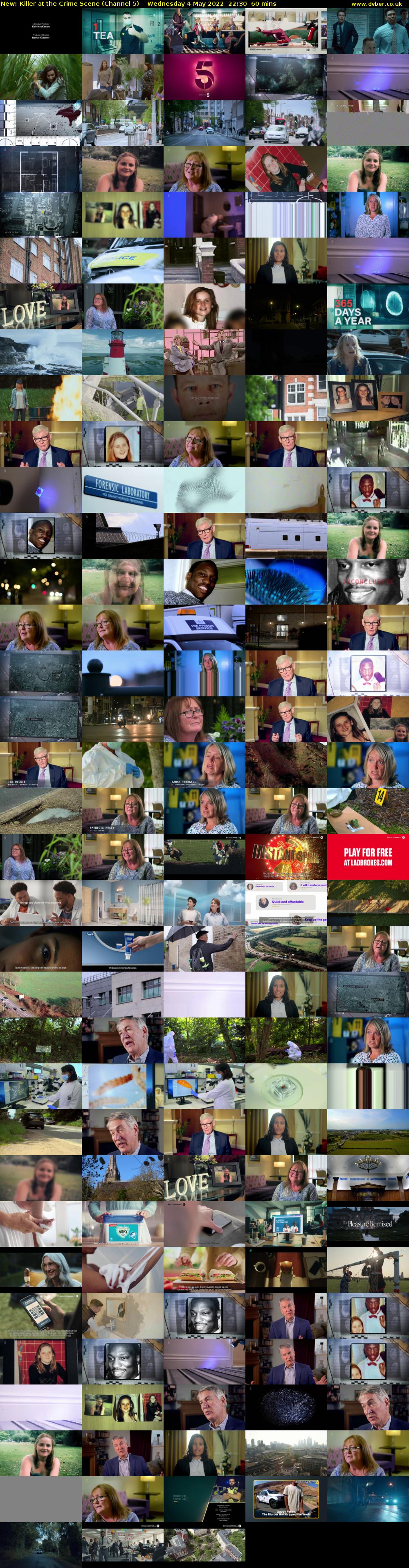 Killer at the Crime Scene (Channel 5) Wednesday 4 May 2022 22:30 - 23:30