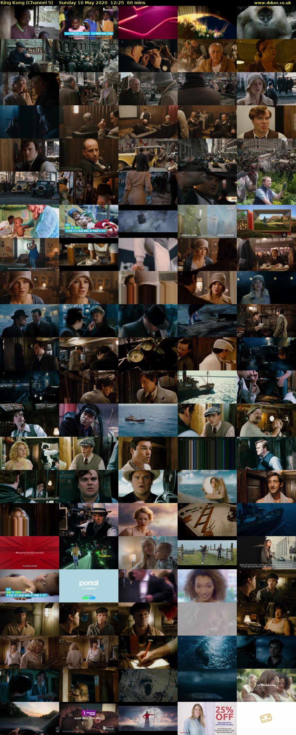 King Kong (Channel 5) Sunday 10 May 2020 12:25 - 13:25