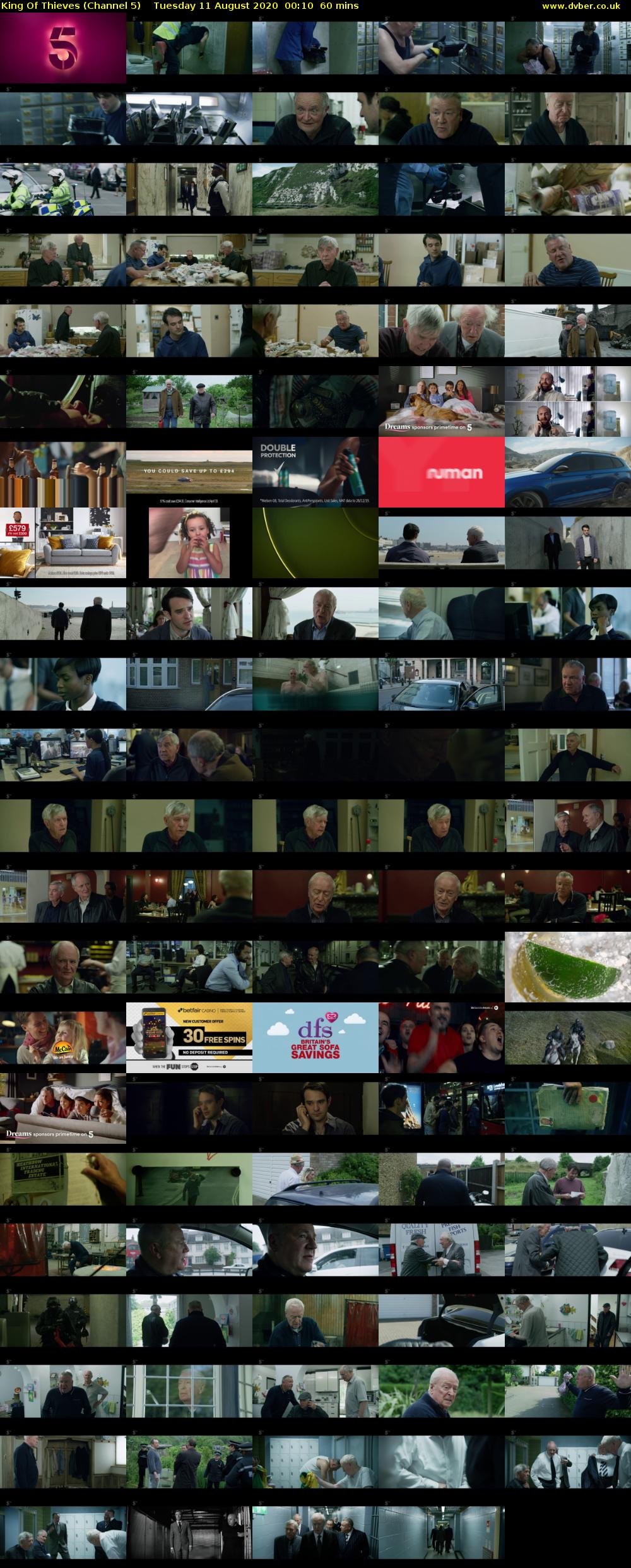 King Of Thieves (Channel 5) Tuesday 11 August 2020 00:10 - 01:10