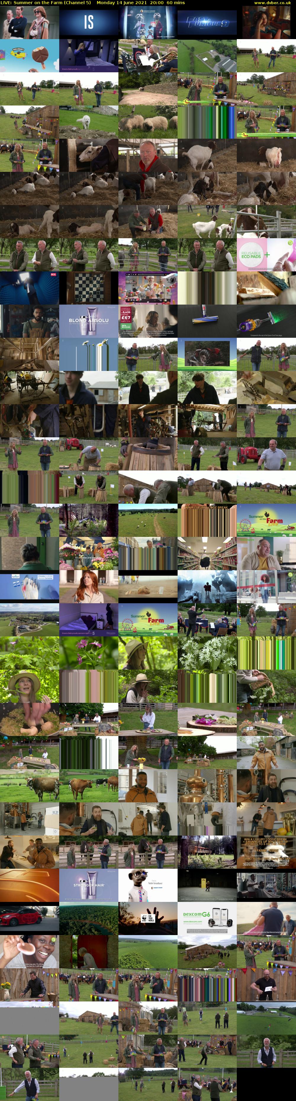 LIVE: Summer on the Farm (Channel 5) Monday 14 June 2021 20:00 - 21:00