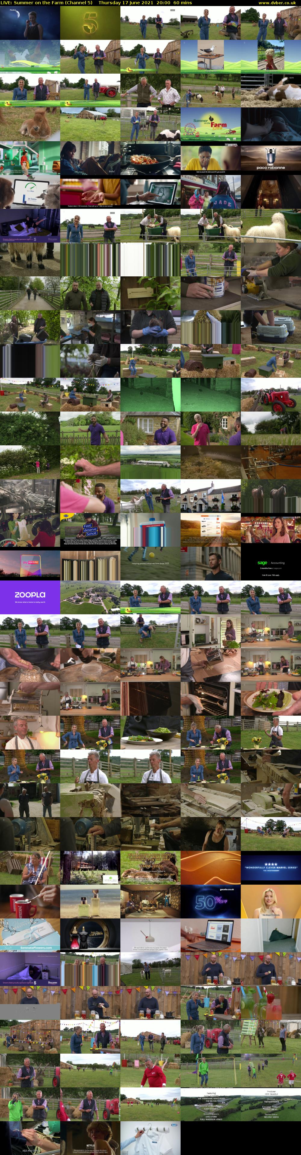 LIVE: Summer on the Farm (Channel 5) Thursday 17 June 2021 20:00 - 21:00