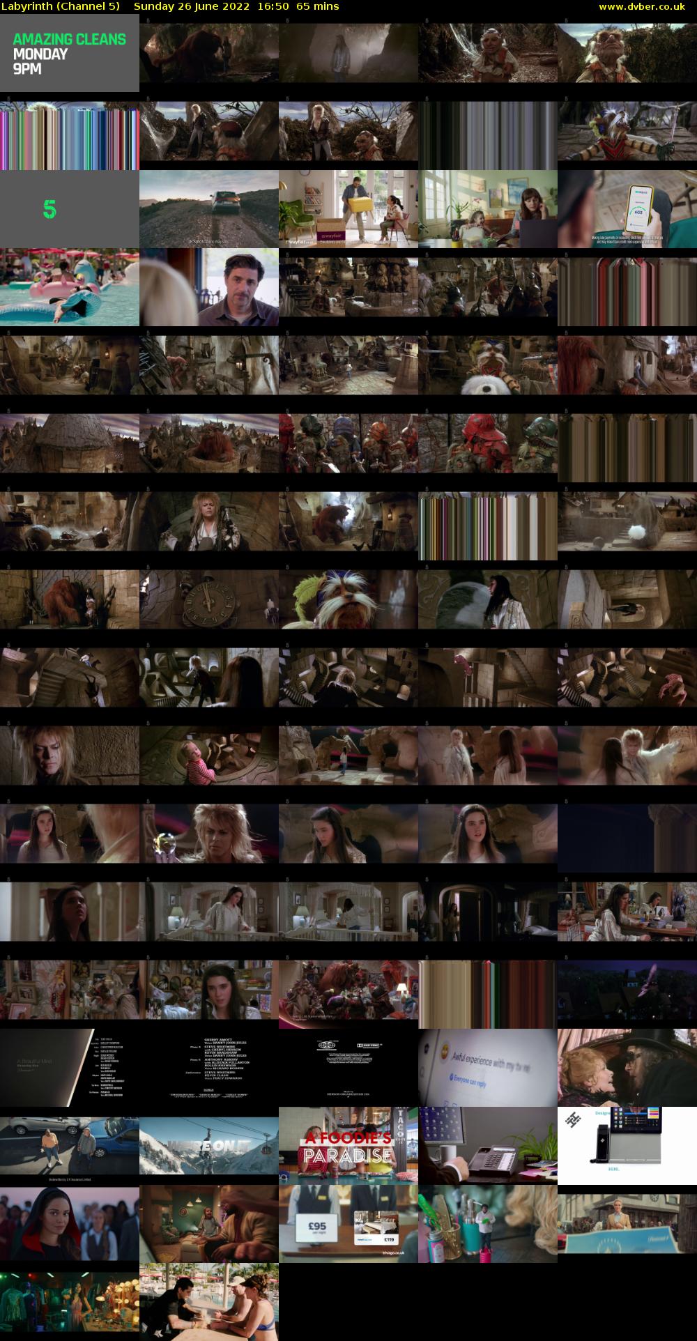 Labyrinth (Channel 5) Sunday 26 June 2022 16:50 - 17:55
