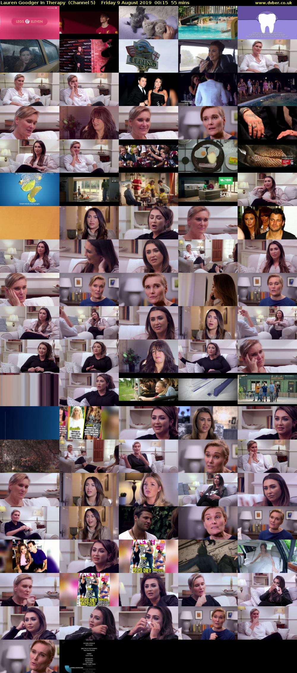 Lauren Goodger In Therapy  (Channel 5) Friday 9 August 2019 00:15 - 01:10