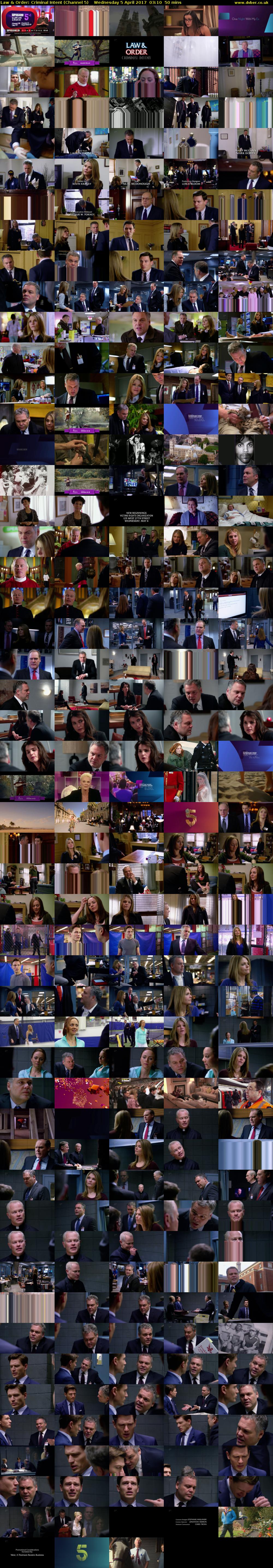 Law & Order: Criminal Intent (Channel 5) Wednesday 5 April 2017 03:10 - 04:00