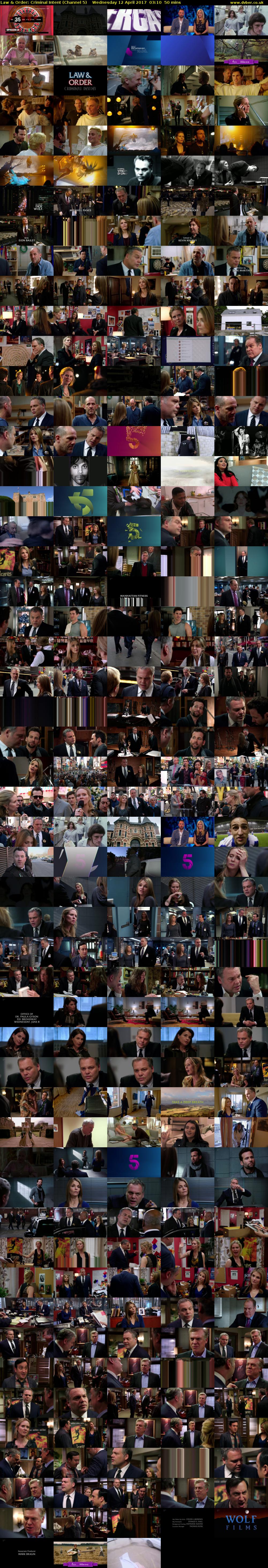 Law & Order: Criminal Intent (Channel 5) Wednesday 12 April 2017 03:10 - 04:00