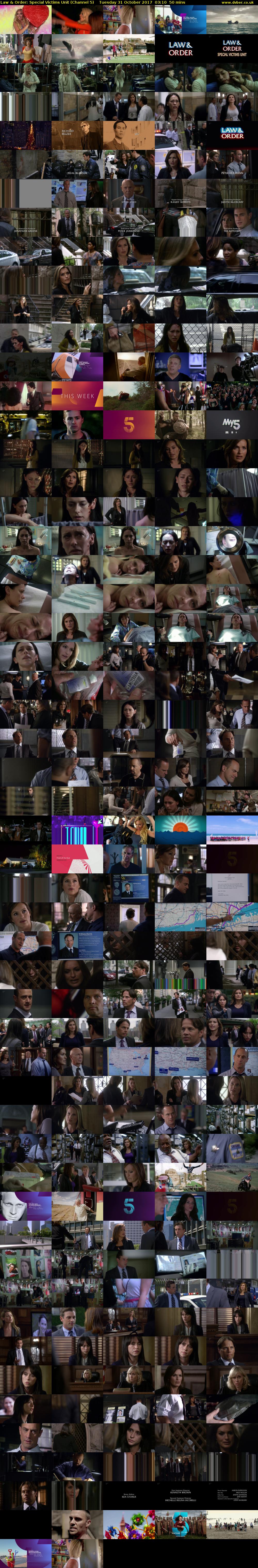 Law & Order: Special Victims Unit (Channel 5) Tuesday 31 October 2017 03:10 - 04:00