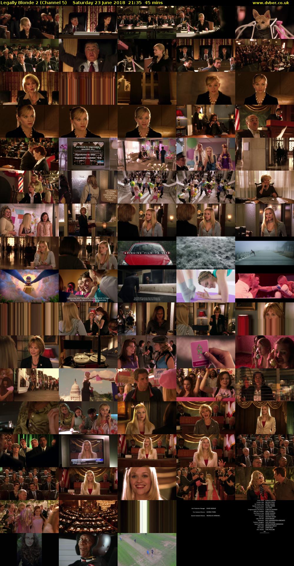 Legally Blonde 2 (Channel 5) Saturday 23 June 2018 21:35 - 22:20