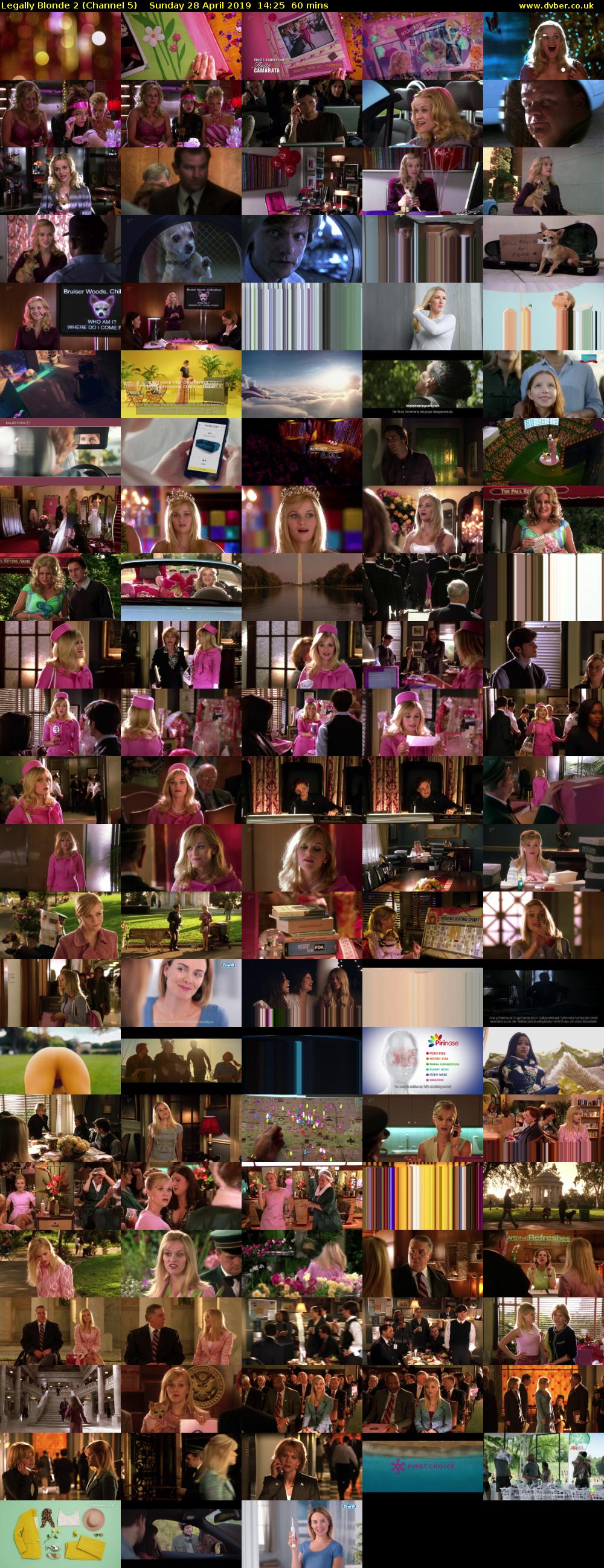 Legally Blonde 2 (Channel 5) Sunday 28 April 2019 14:25 - 15:25