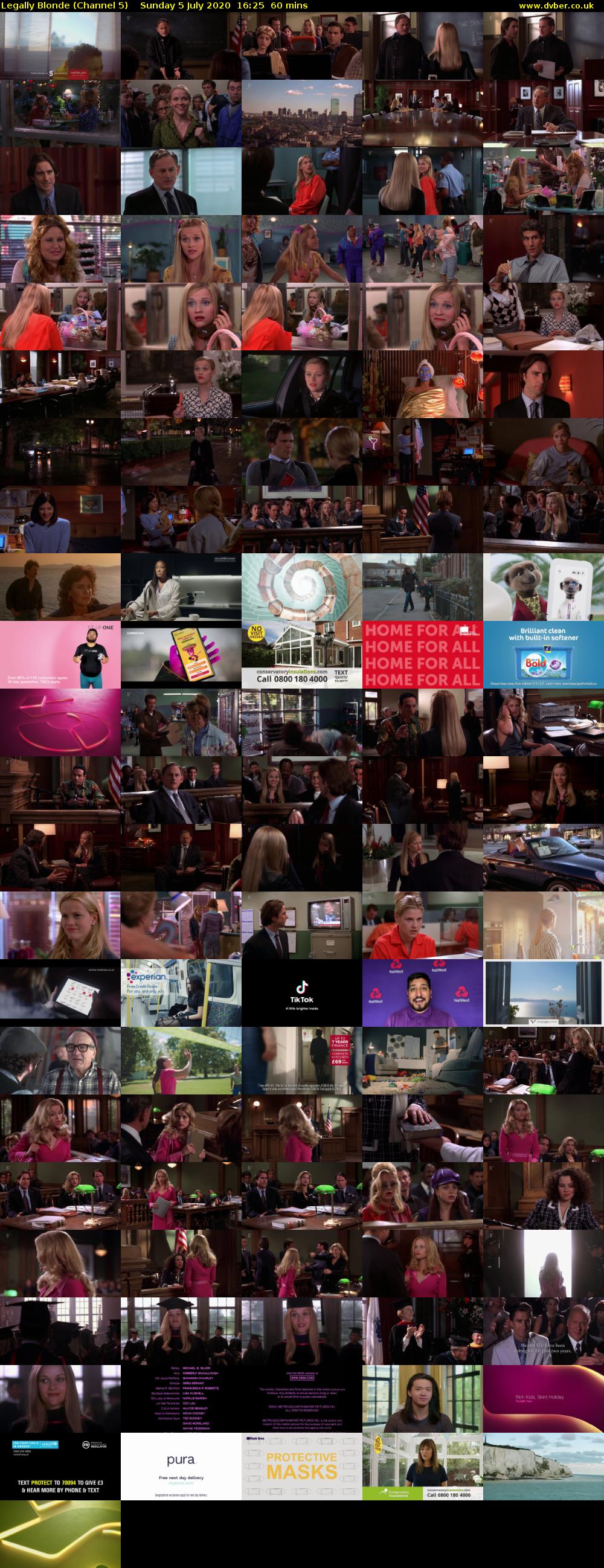 Legally Blonde (Channel 5) Sunday 5 July 2020 16:25 - 17:25