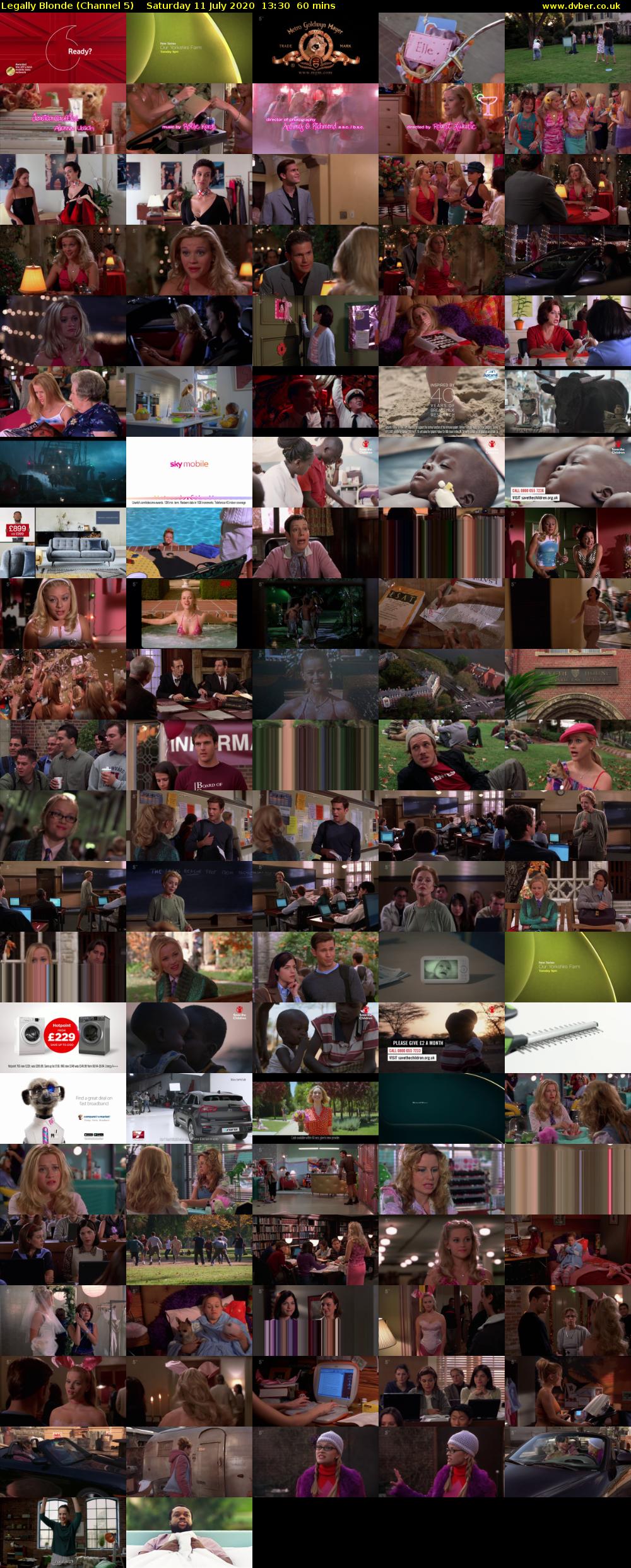 Legally Blonde (Channel 5) Saturday 11 July 2020 13:30 - 14:30