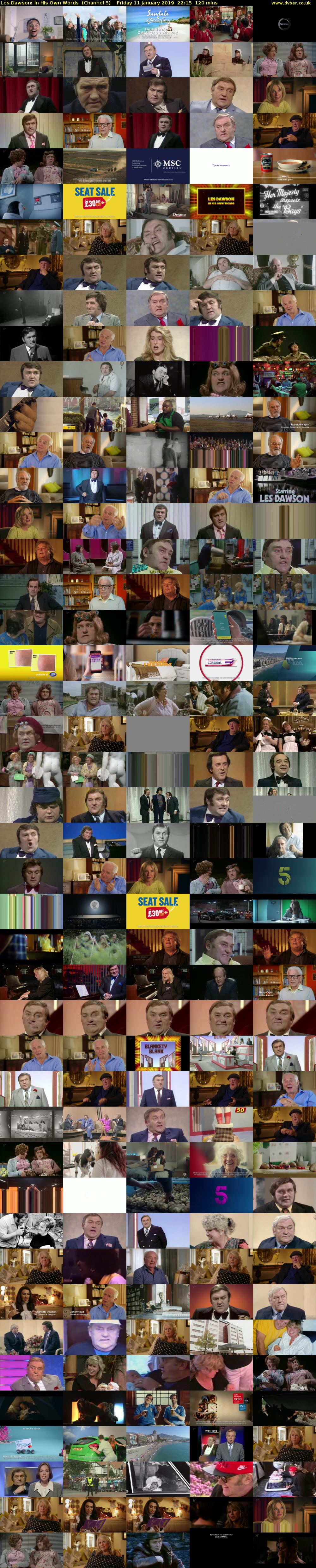 Les Dawson: In His Own Words  (Channel 5) Friday 11 January 2019 22:15 - 00:15