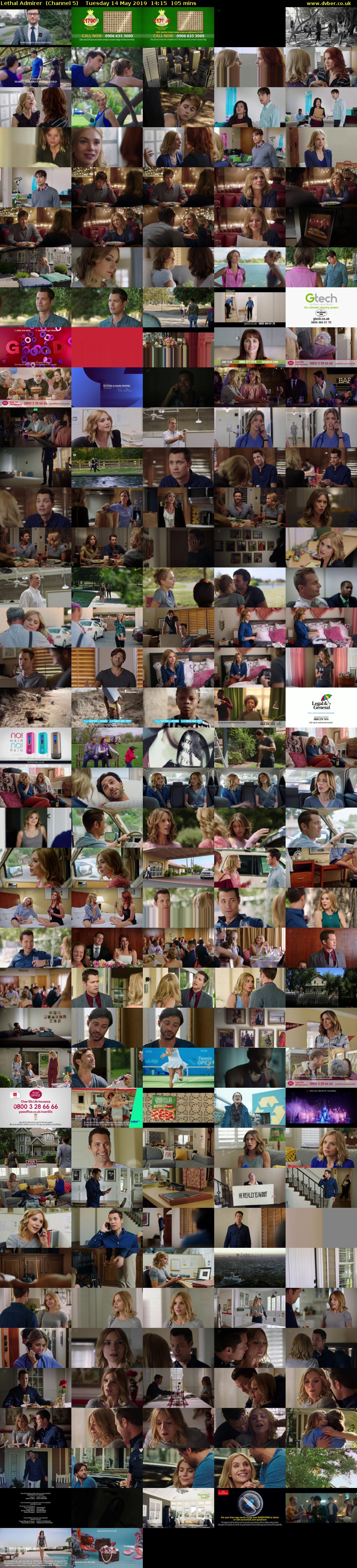 Lethal Admirer  (Channel 5) Tuesday 14 May 2019 14:15 - 16:00