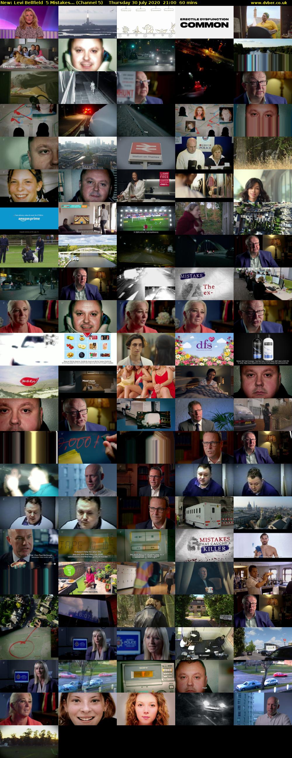 Levi Bellfield  5 Mistakes... (Channel 5) Thursday 30 July 2020 21:00 - 22:00