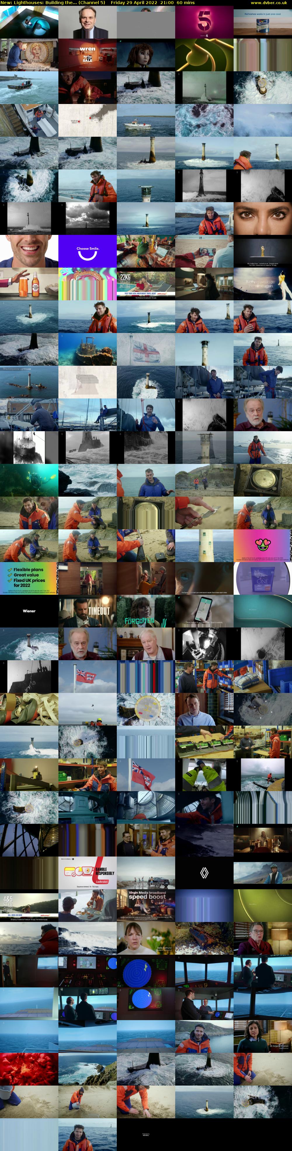 Lighthouses: Building the... (Channel 5) Friday 29 April 2022 21:00 - 22:00