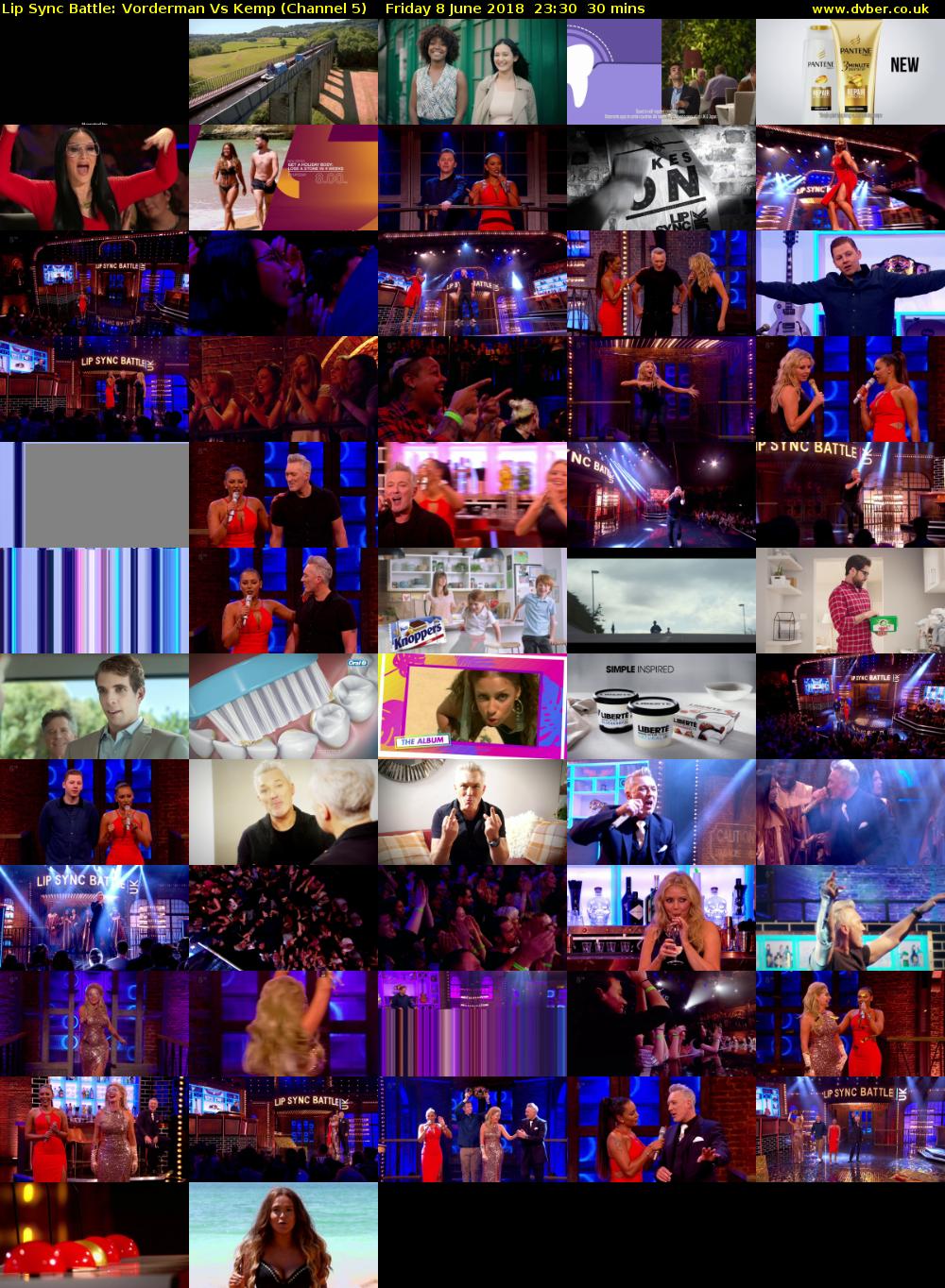 Lip Sync Battle: Vorderman Vs Kemp (Channel 5) Friday 8 June 2018 23:30 - 00:00