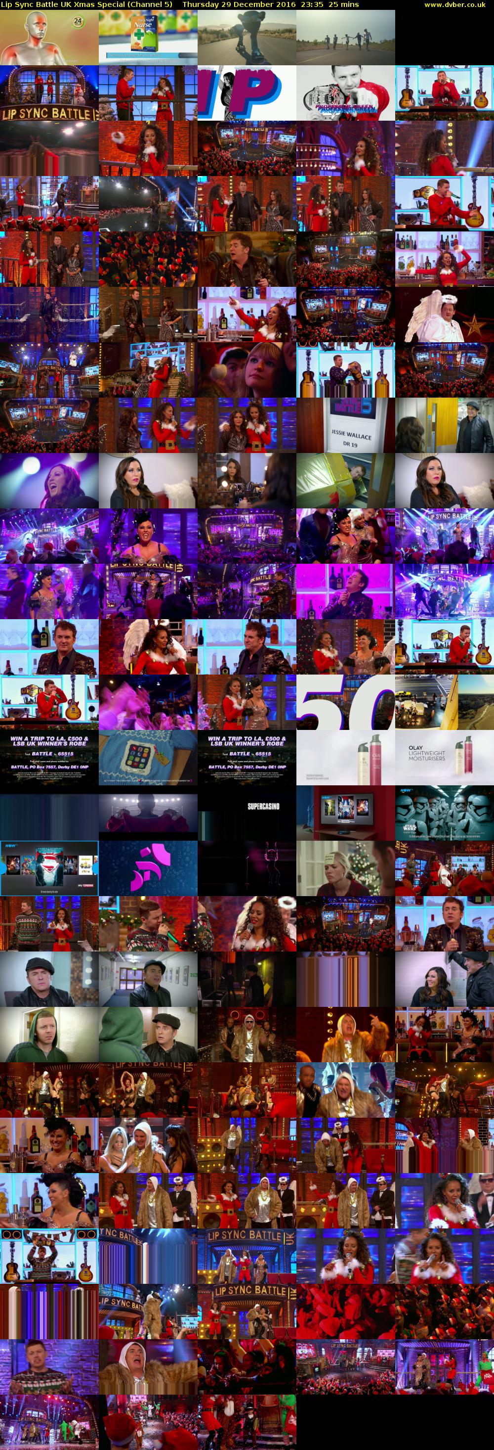 Lip Sync Battle UK Xmas Special (Channel 5) Thursday 29 December 2016 23:35 - 00:00