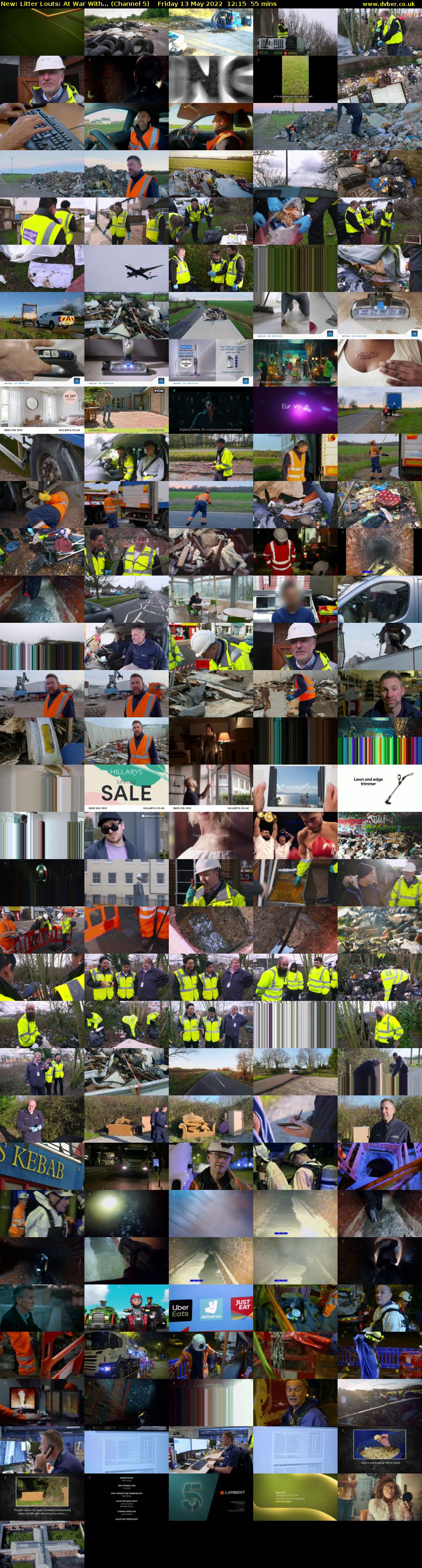 Litter Louts: At War With... (Channel 5) Friday 13 May 2022 12:15 - 13:10