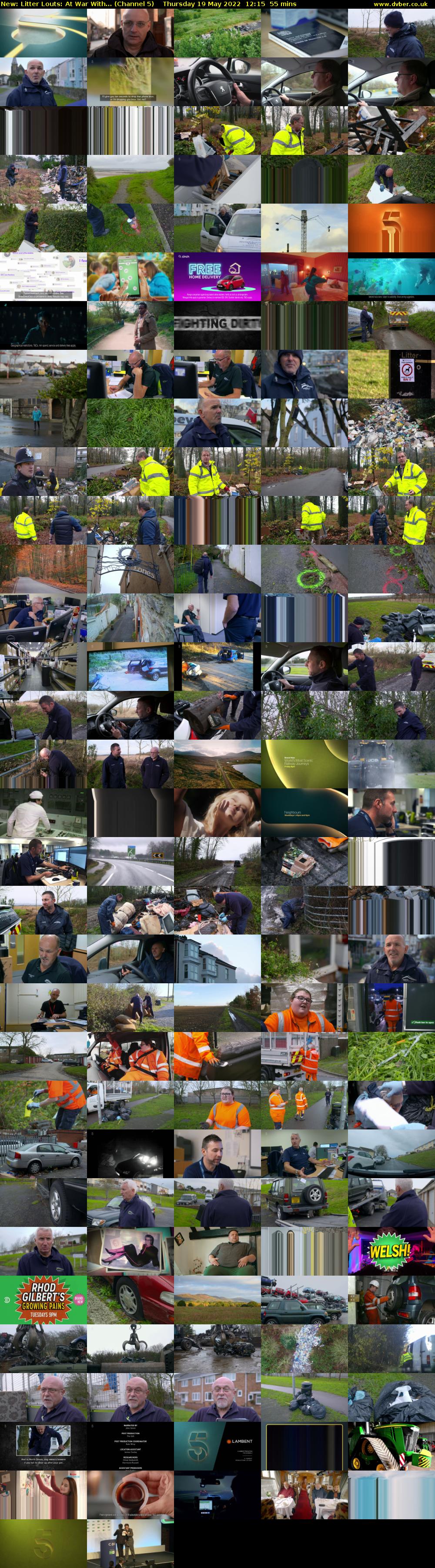 Litter Louts: At War With... (Channel 5) Thursday 19 May 2022 12:15 - 13:10