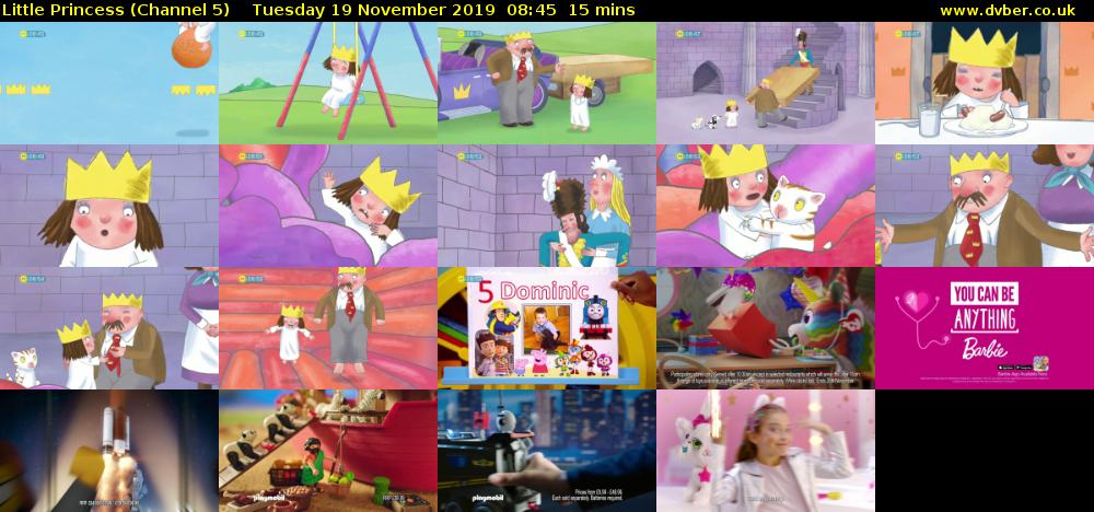 Little Princess (Channel 5) Tuesday 19 November 2019 08:45 - 09:00