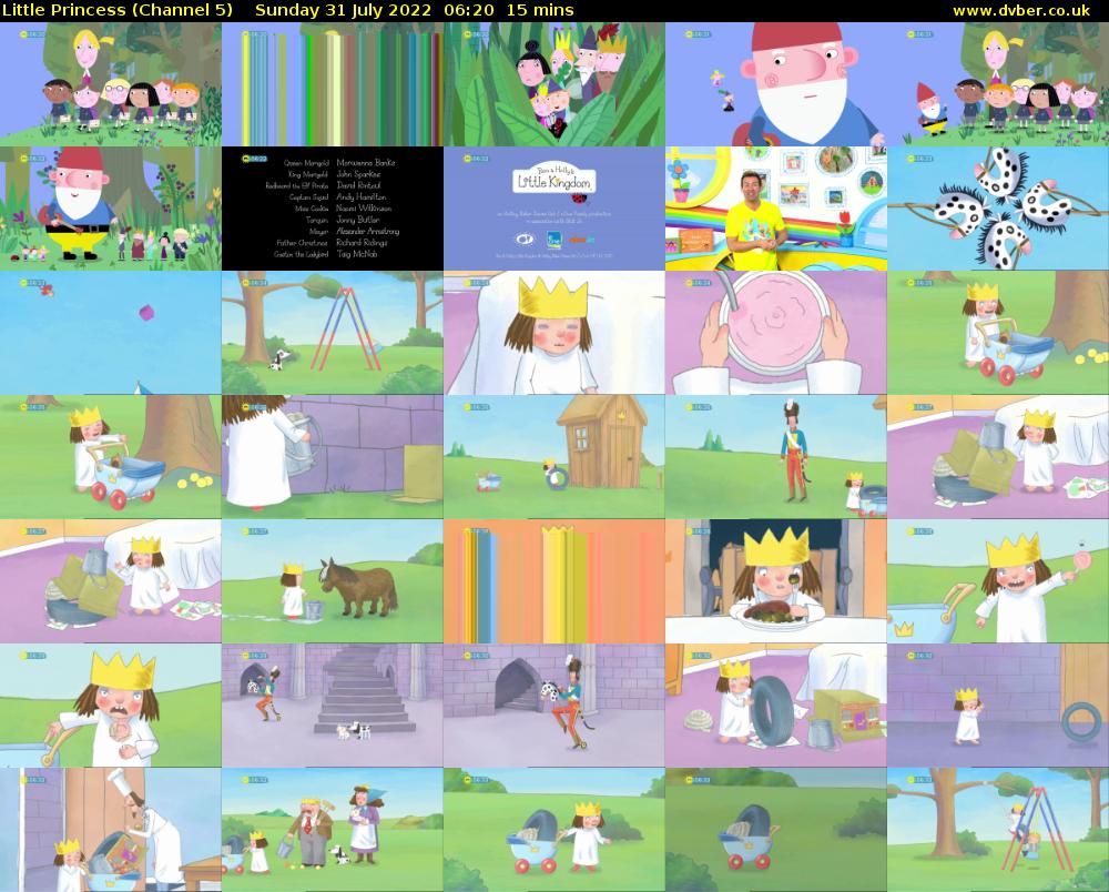 Little Princess (Channel 5) Sunday 31 July 2022 06:20 - 06:35