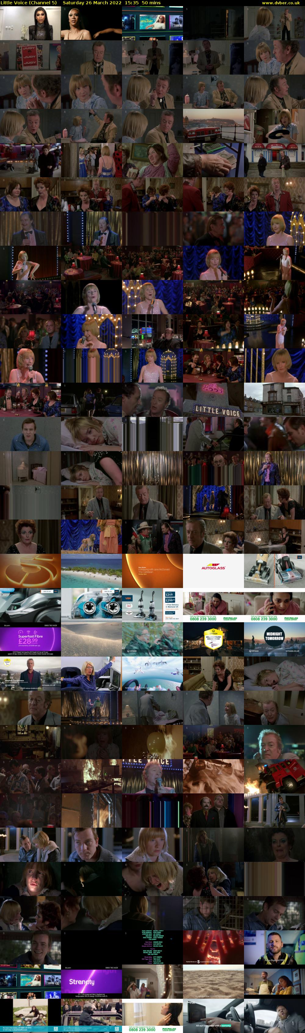 Little Voice (Channel 5) Saturday 26 March 2022 15:35 - 16:25