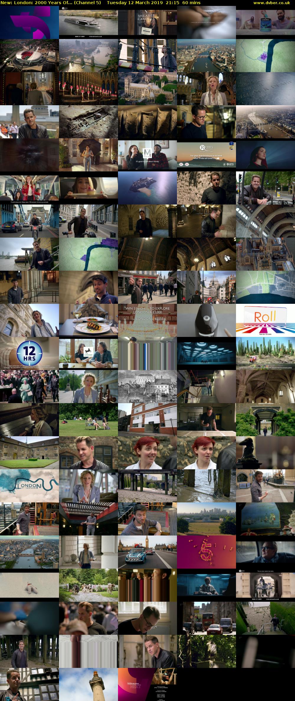 London: 2000 Years Of... (Channel 5) Tuesday 12 March 2019 21:15 - 22:15
