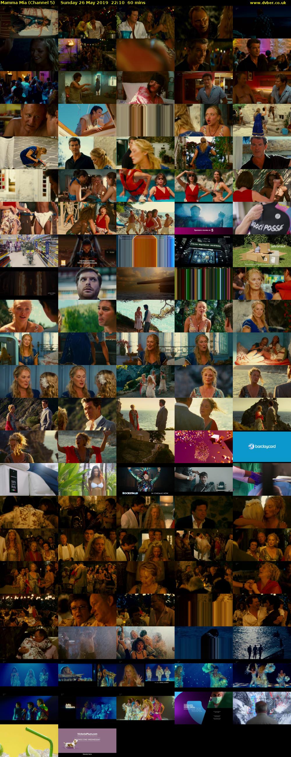 Mamma Mia (Channel 5) Sunday 26 May 2019 22:10 - 23:10
