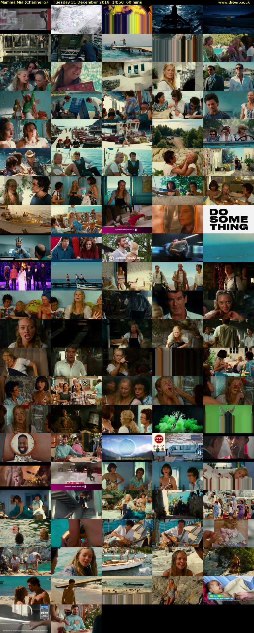 Mamma Mia (Channel 5) Tuesday 31 December 2019 14:50 - 15:50