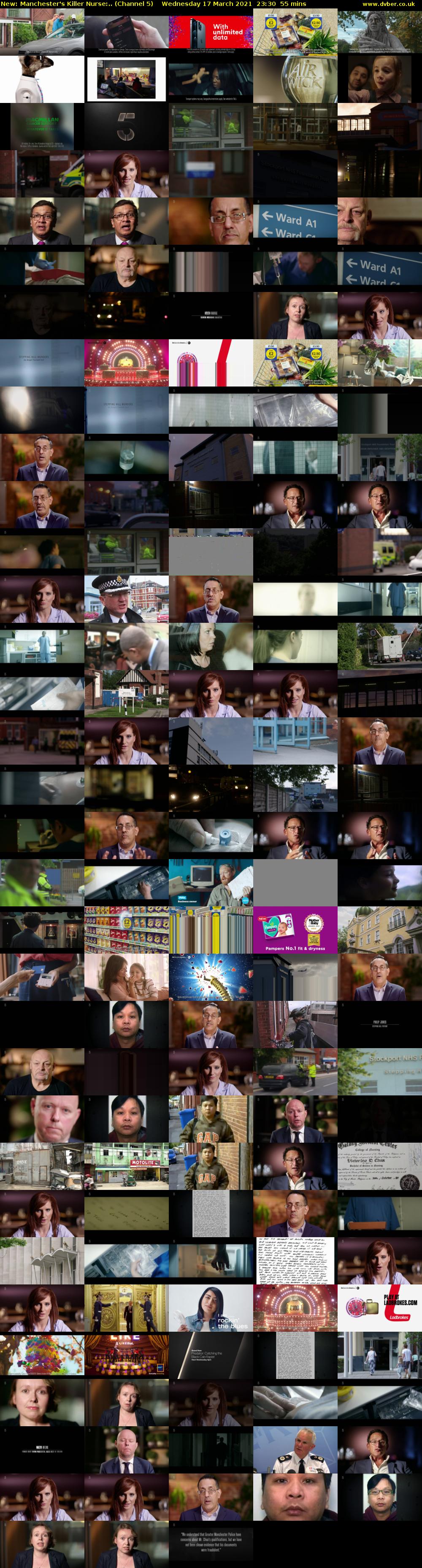 Manchester's Killer Nurse:.. (Channel 5) Wednesday 17 March 2021 23:30 - 00:25