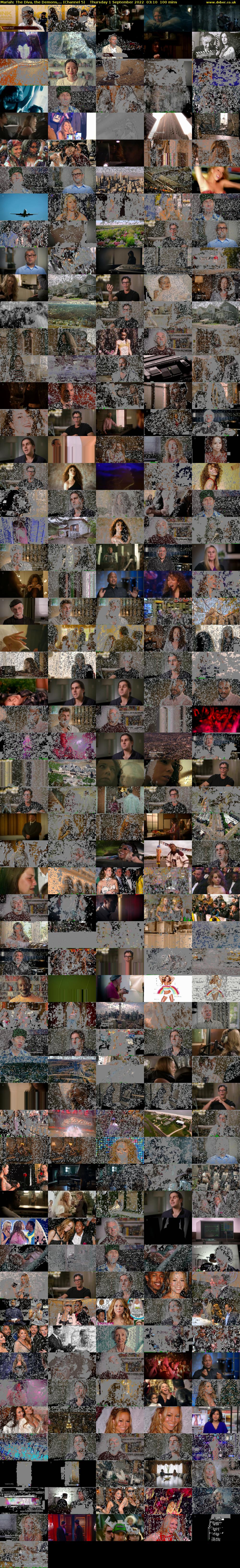 Mariah: The Diva, the Demons,... (Channel 5) Thursday 1 September 2022 03:10 - 04:50