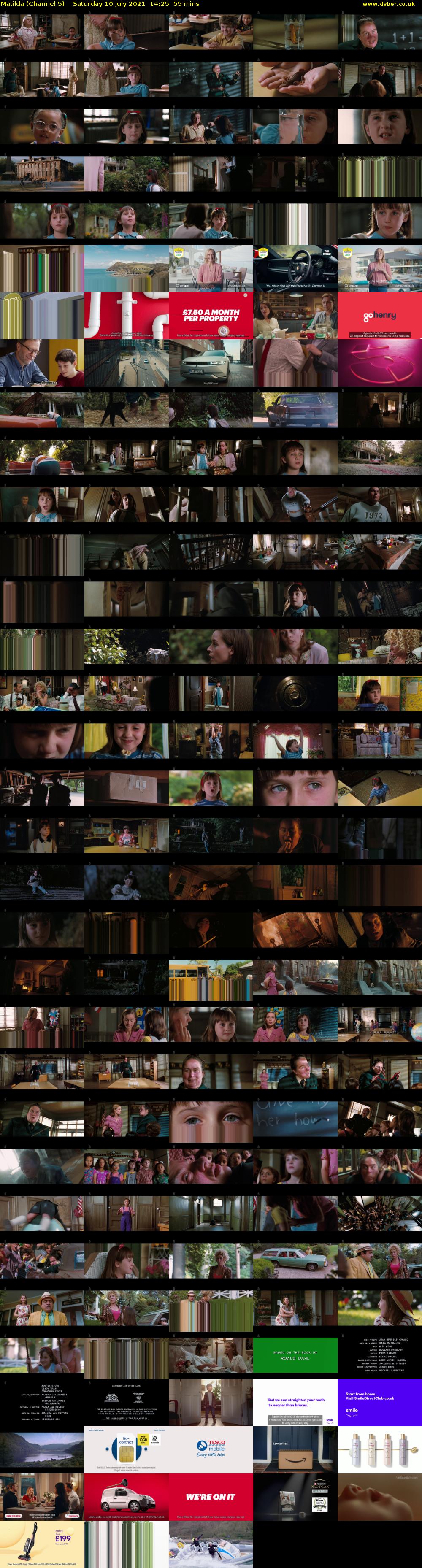 Matilda (Channel 5) Saturday 10 July 2021 14:25 - 15:20