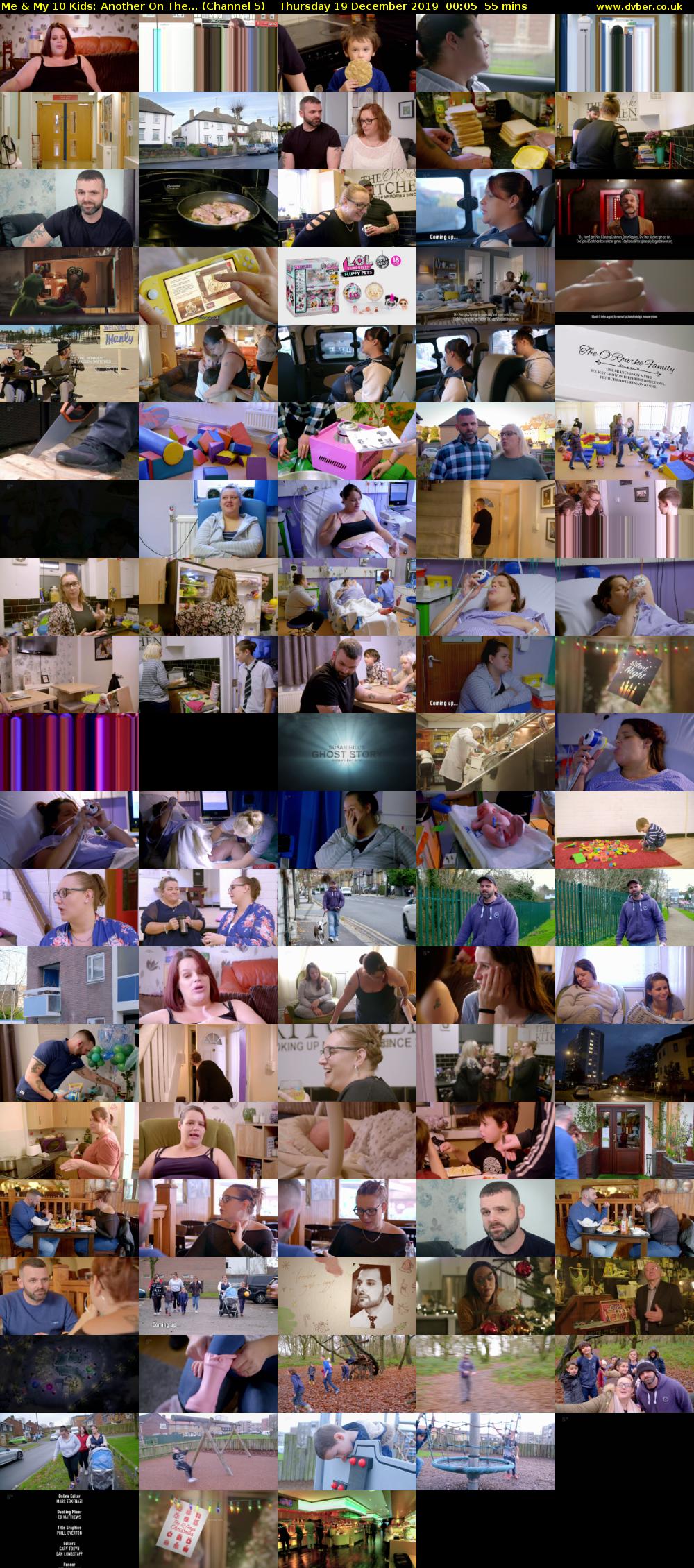 Me & My 10 Kids: Another On The... (Channel 5) Thursday 19 December 2019 00:05 - 01:00