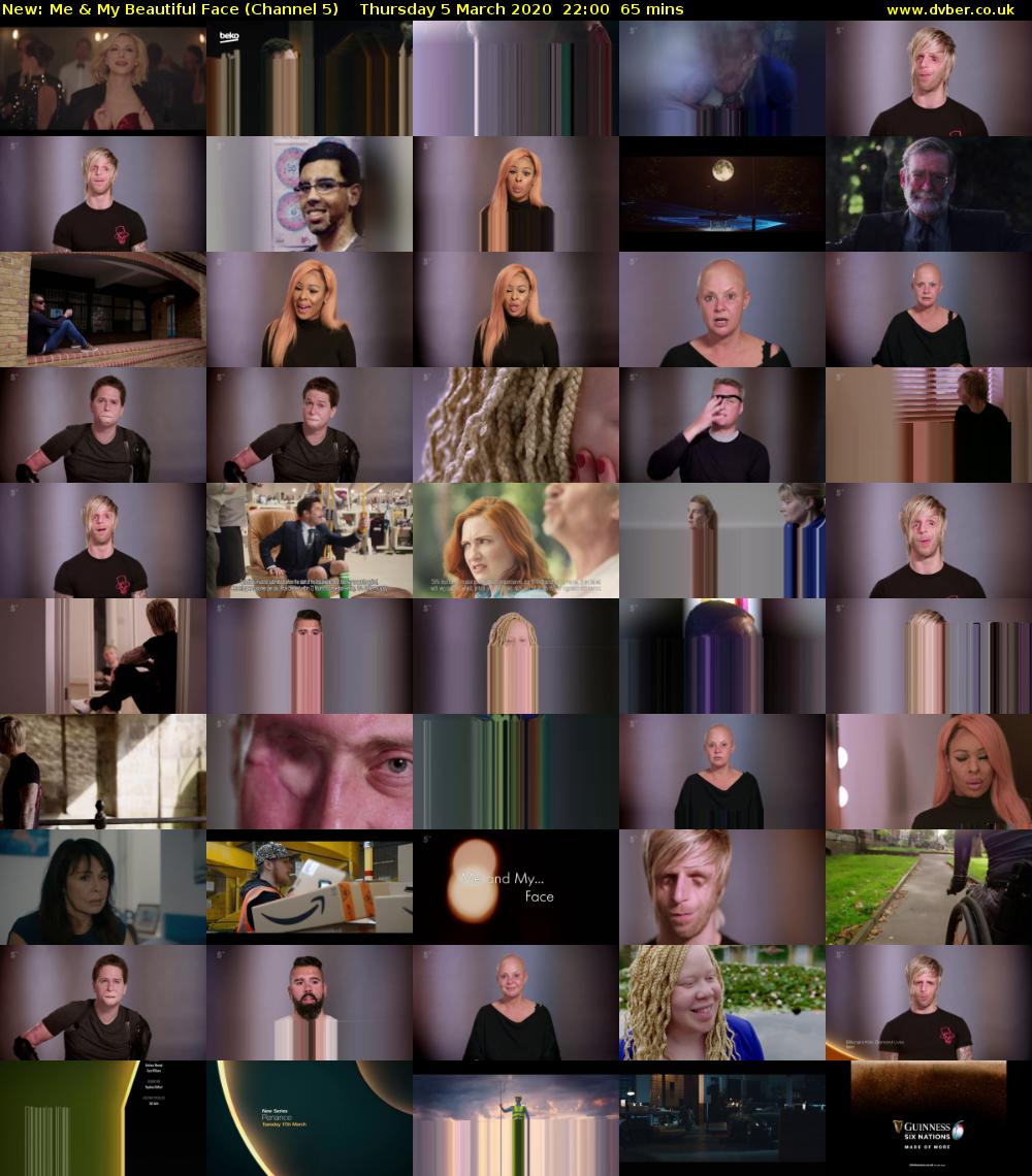 Me & My Beautiful Face (Channel 5) Thursday 5 March 2020 22:00 - 23:05