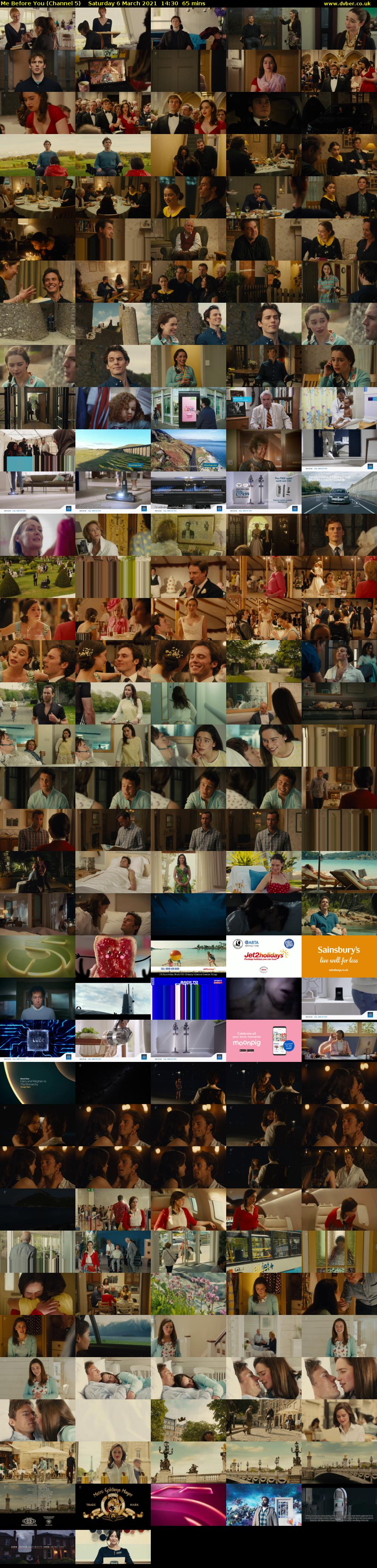 Me Before You (Channel 5) Saturday 6 March 2021 14:30 - 15:35