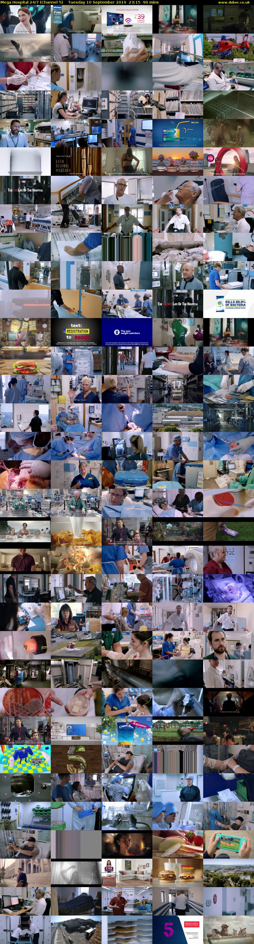Mega Hospital 24/7 (Channel 5) Tuesday 10 September 2019 23:15 - 00:45
