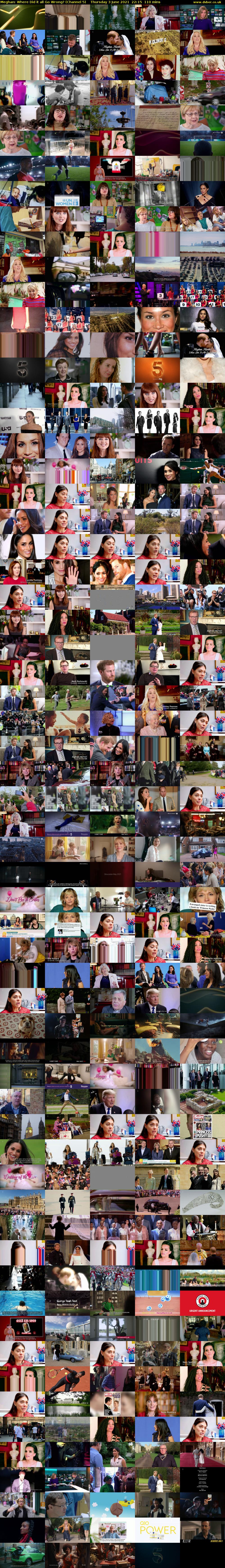 Meghan: Where Did it all Go Wrong? (Channel 5) Thursday 3 June 2021 22:15 - 00:05