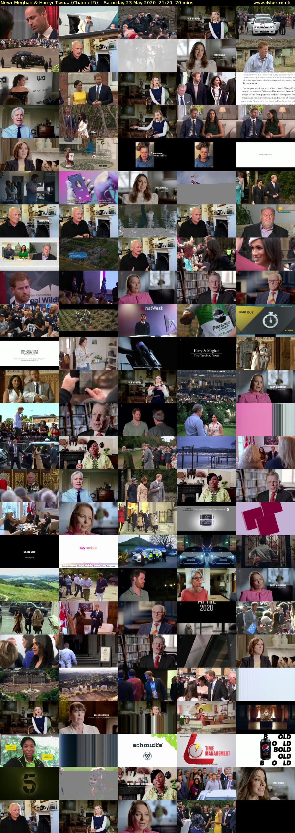 Meghan & Harry: Two... (Channel 5) Saturday 23 May 2020 21:20 - 22:30